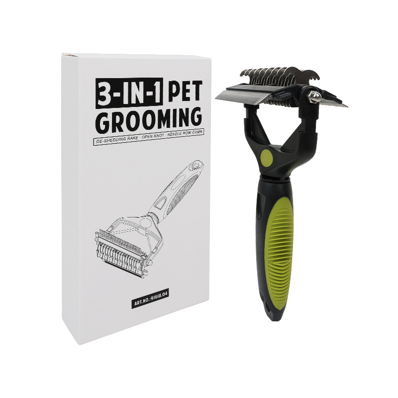Dual-Sided Grooming Brush Dual-Sided Grooming Brush