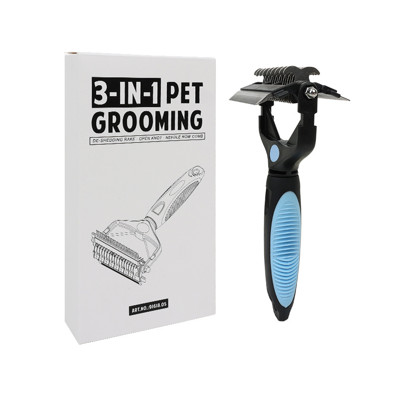 Double-Sided Deshedding Dematting Tool