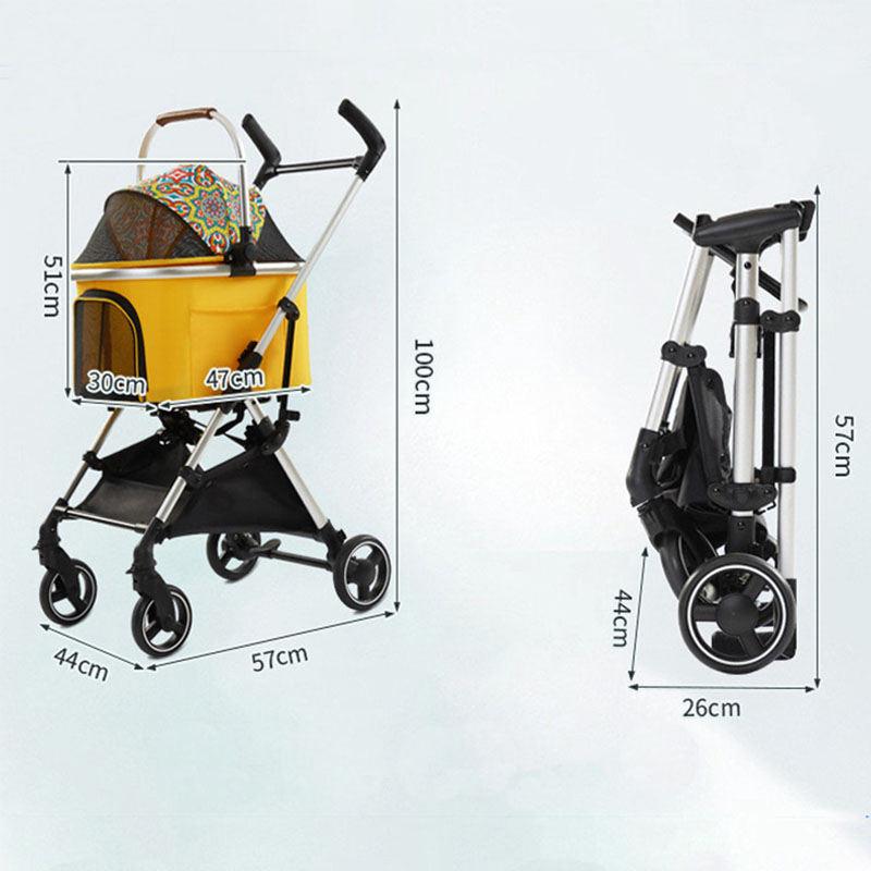 Lightweight Shock-Absorb Pet Walker