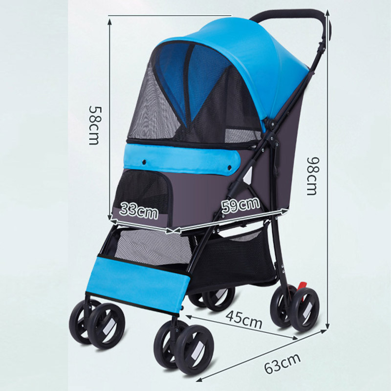 Breathable Mesh Pet Stroller