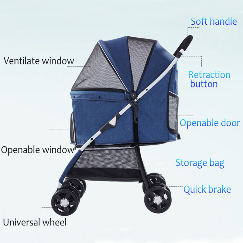 Durable Oxford Pet Stroller