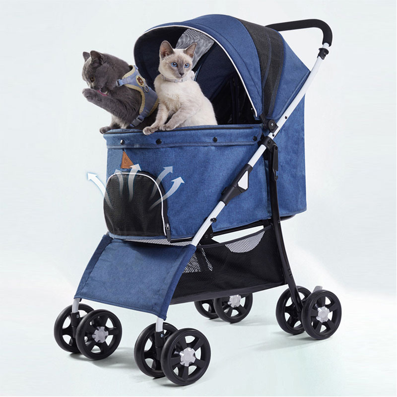 Breathable Mesh Pet Stroller