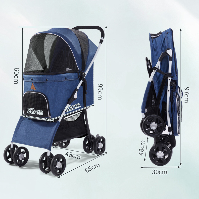 Shock-Absorbing Pet Stroller Wheels