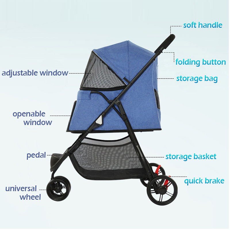 Foldable Pet Stroller Design