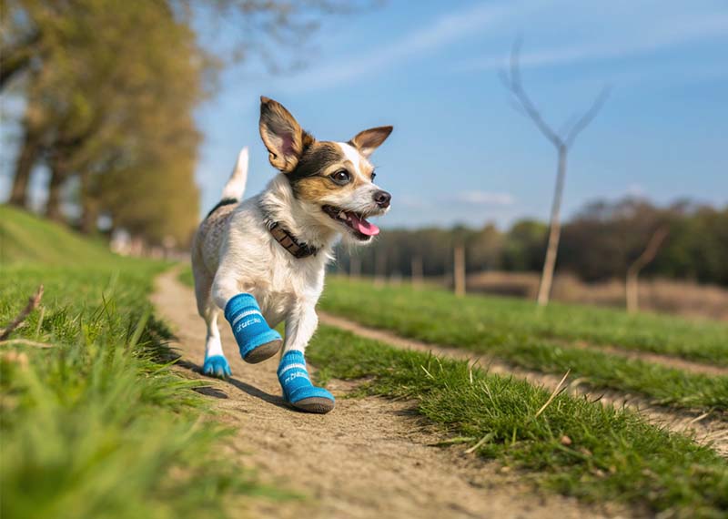Los zapatos para mascotas con suela de silicona se venden bien: 