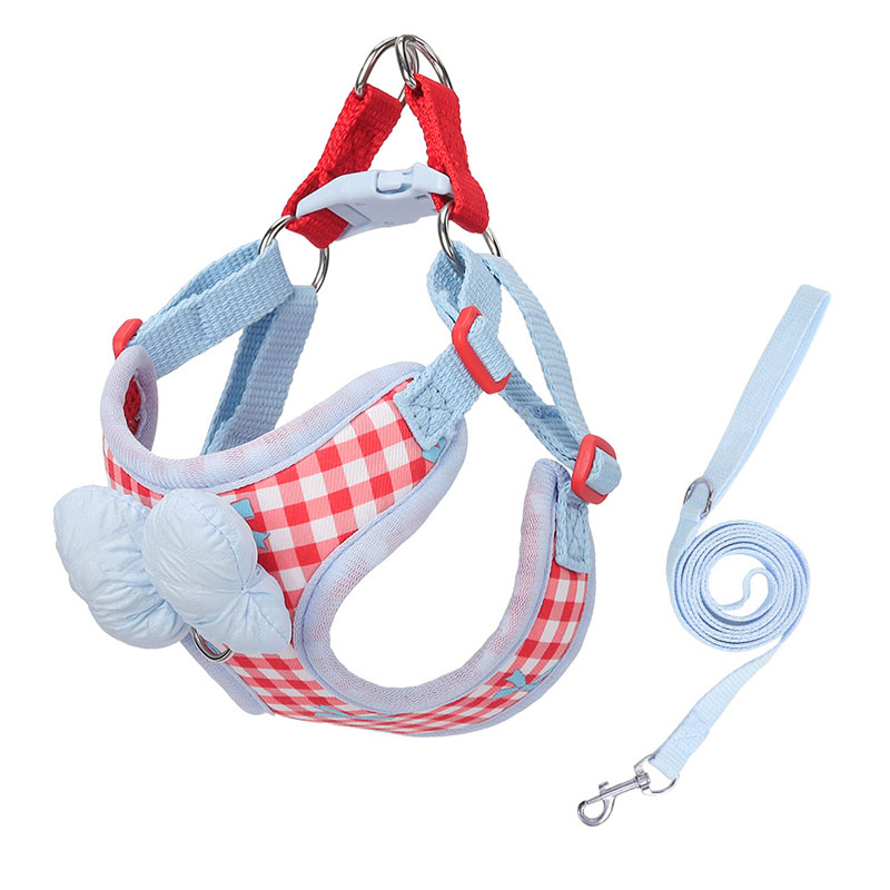 Tiny Dog Bow Harness & Leash Bundle