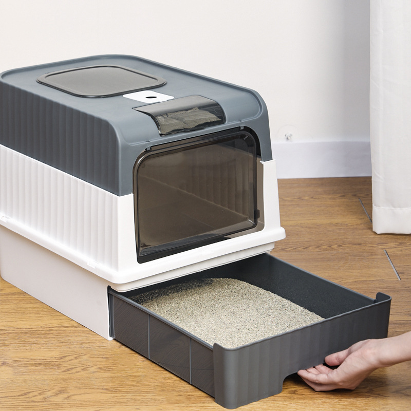 Easy-Clean Open-Design Litter Box