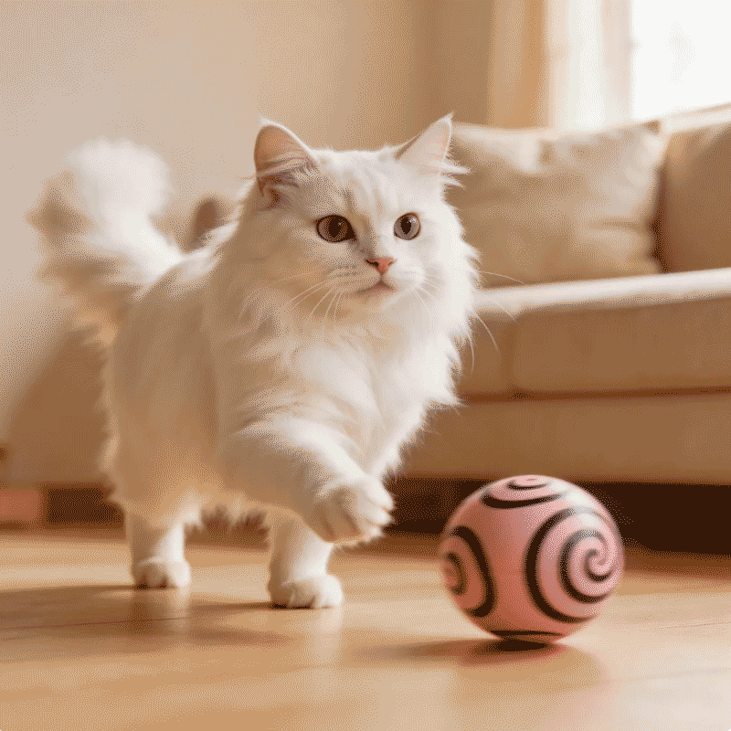 rechargeable cat toy for indoor use