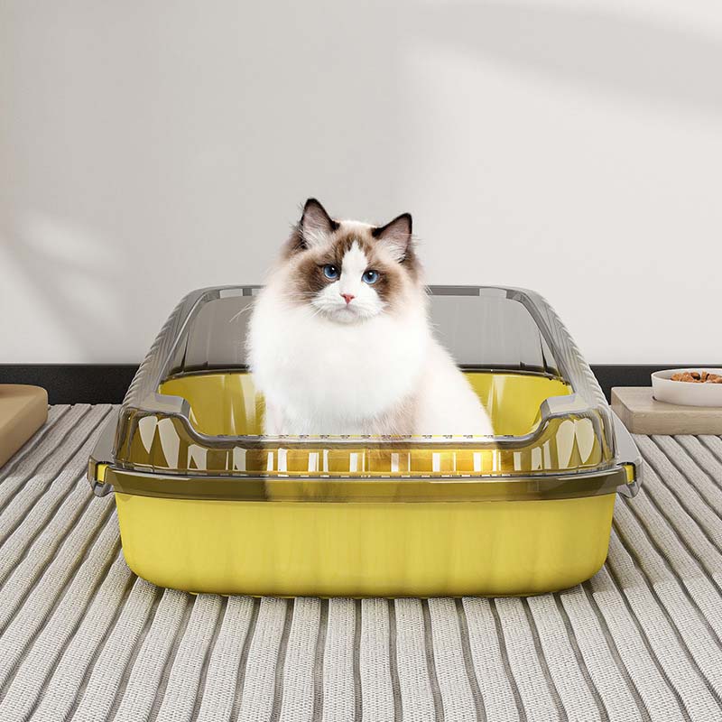 Spacious Cat Litter Box for All Cats