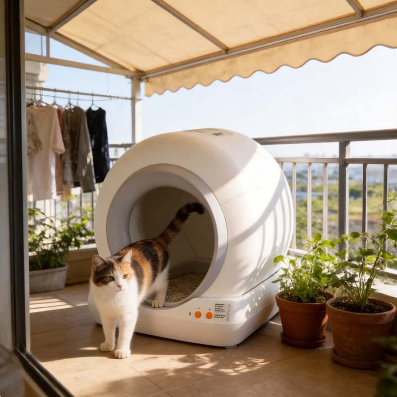 WiFi connected cat litter box automatic WiFi connected cat litter box automatic