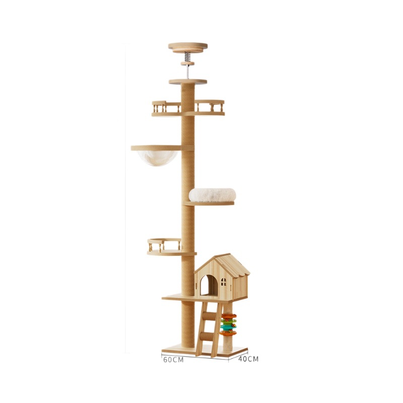 floor to ceiling cat scratching post