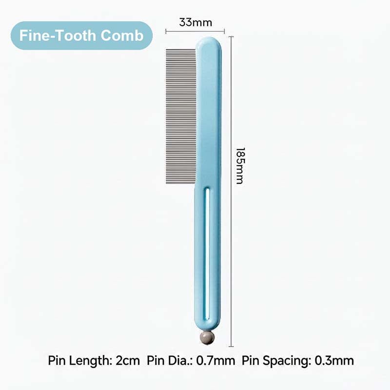 fine tooth pet face comb